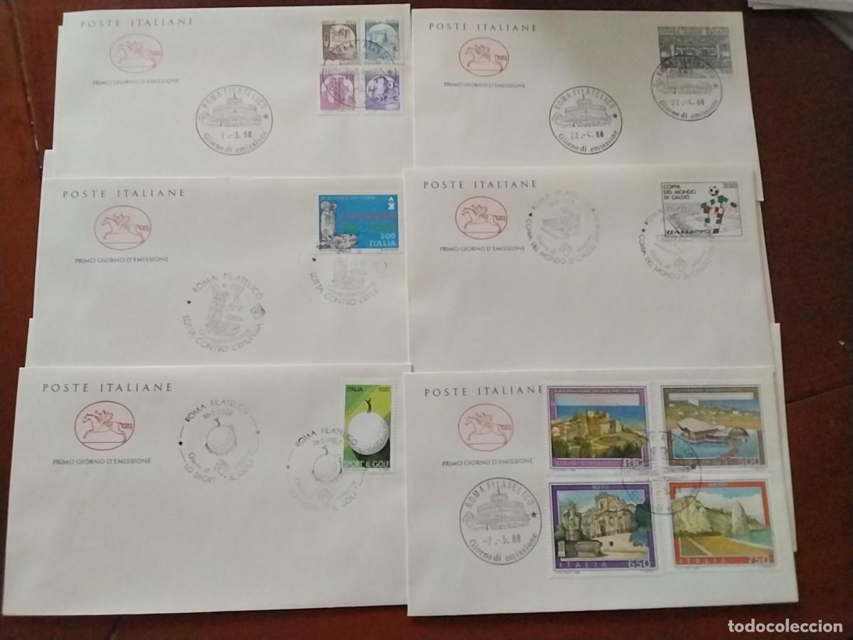 Sellos: Sobres primer dia Italia - Foto 3