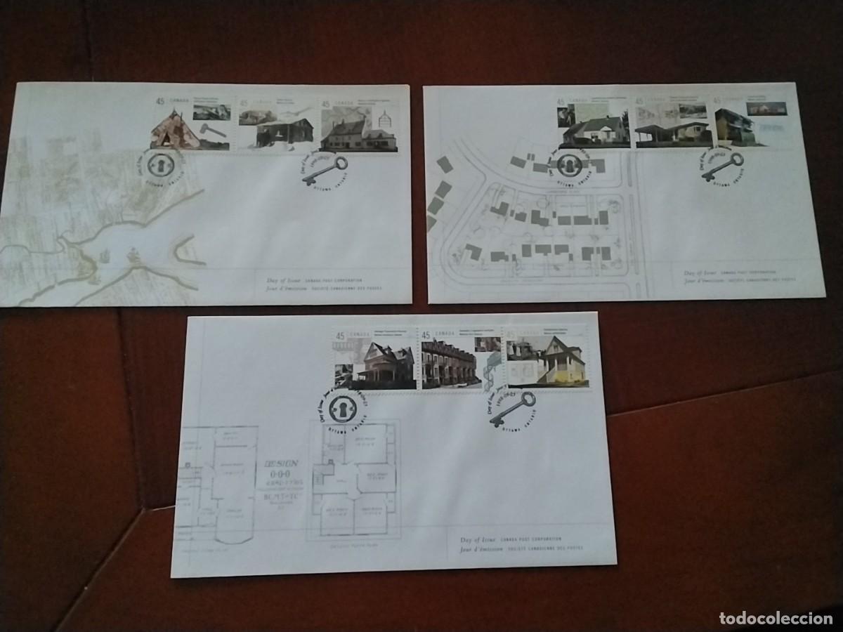 Timbres: Lote Sobres primer dia Canada