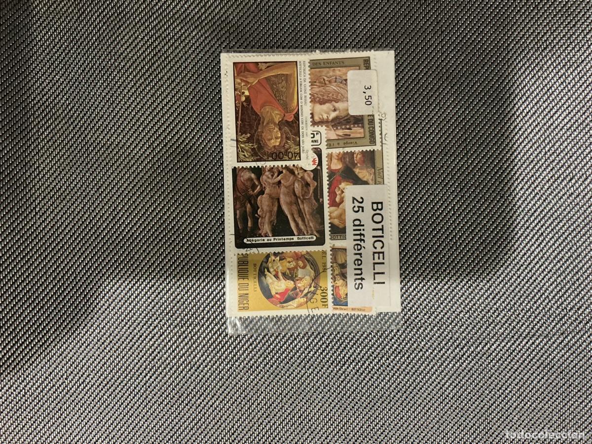 Sellos: Botticelli: paquete etiquetado 25 sellos