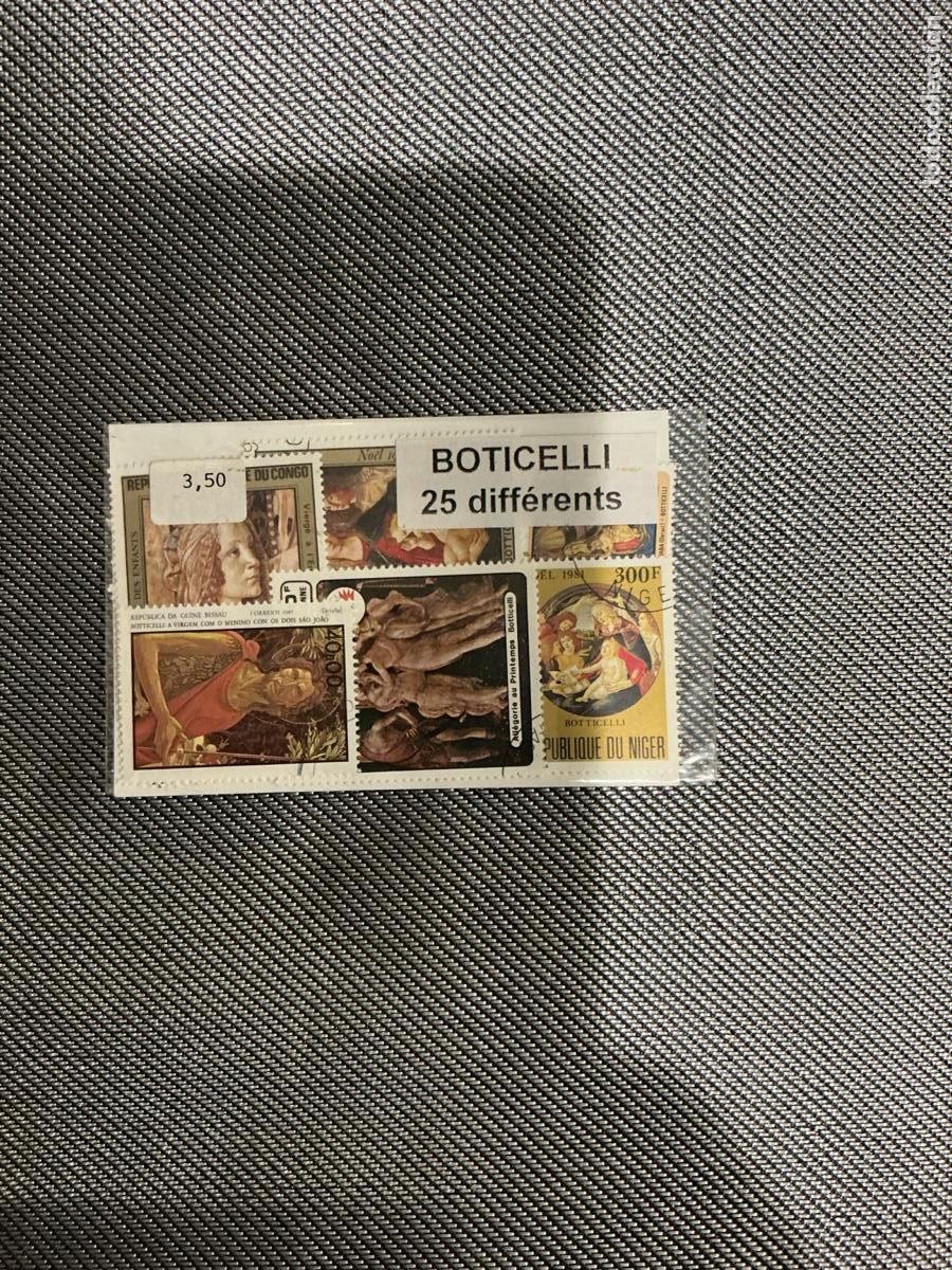Sellos: Botticelli: paquete etiquetado 25 sellos