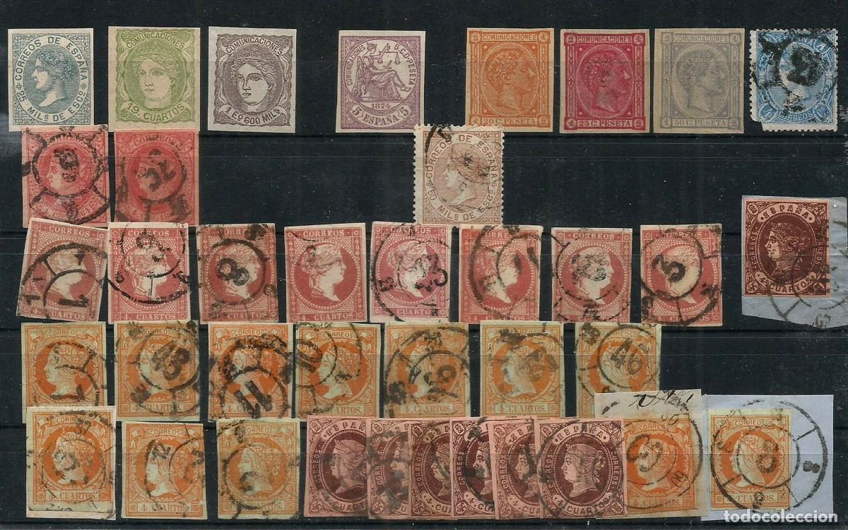 Sellos: ESPA&Ntilde;A - LOTE DE MAS DE 100 SELLOS DESDE 1860 HASTA EL CID - NUEVOS Y USADOS