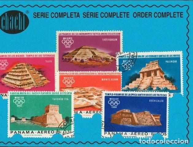 Sellos: Lote 5 series completas sellos Panam&aacute; y M&eacute;xico: espacio, arte y olimpiadas