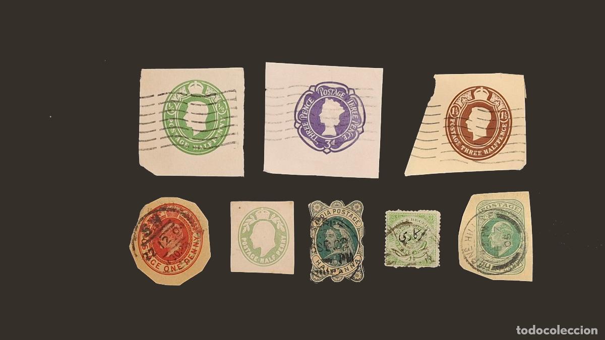 Sellos: 8 sellos especiales. 6 de Reino Unido y 2 de India