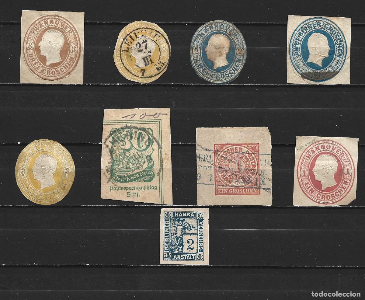 Sellos: ALEMANIA CONJUNTO DE SELLOS ENTEROS POSTALES ANTIGUOS