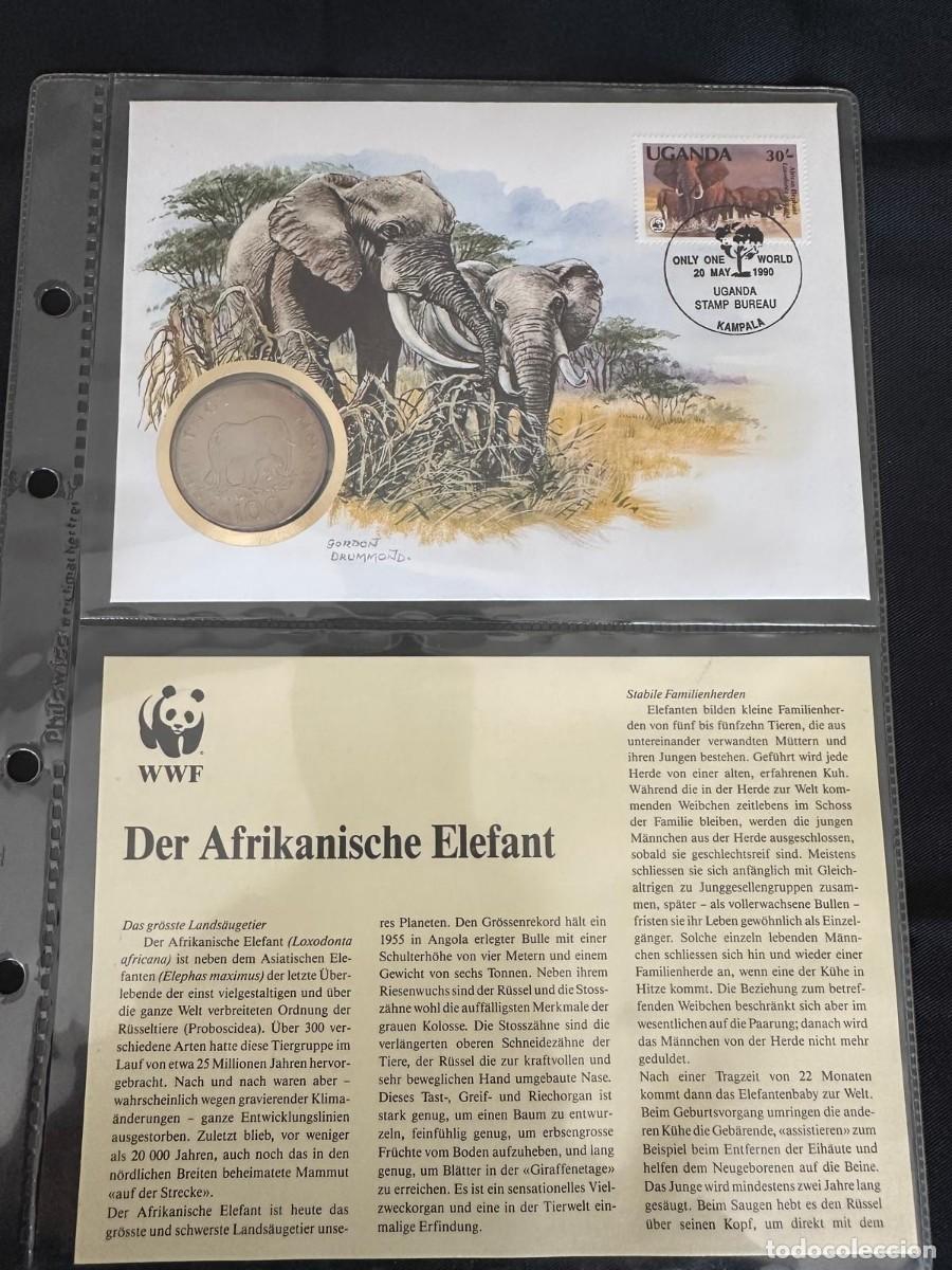 Sellos: SOBRES CONMEMORATIVOS DE WORD WILDLIFE FUNF (WWF) CON SELLOS Y MONEDAS