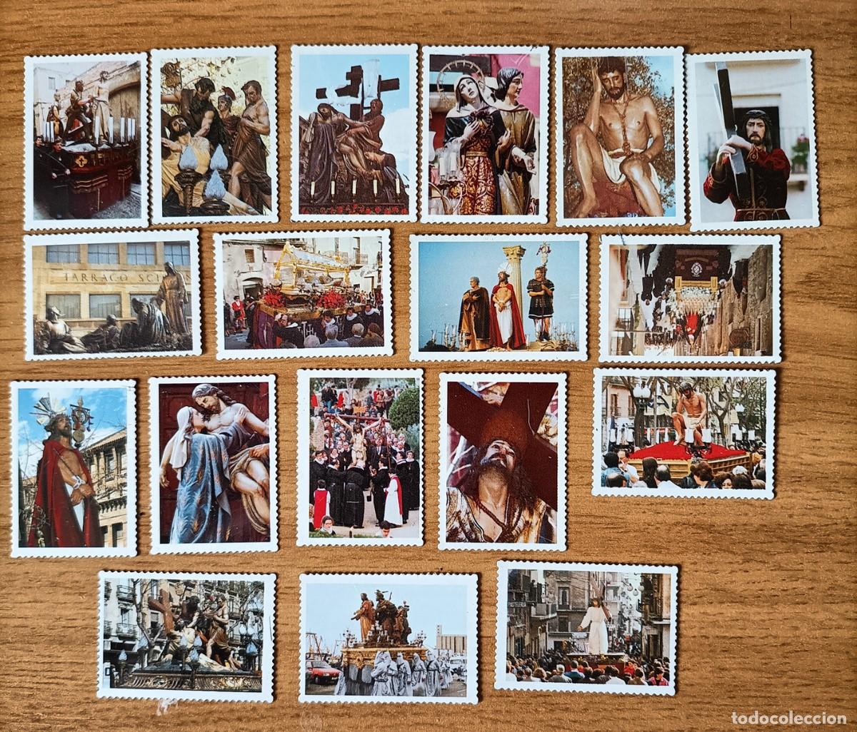 Sellos: Lote 18 sellos de metal Semana Santa Tarragona