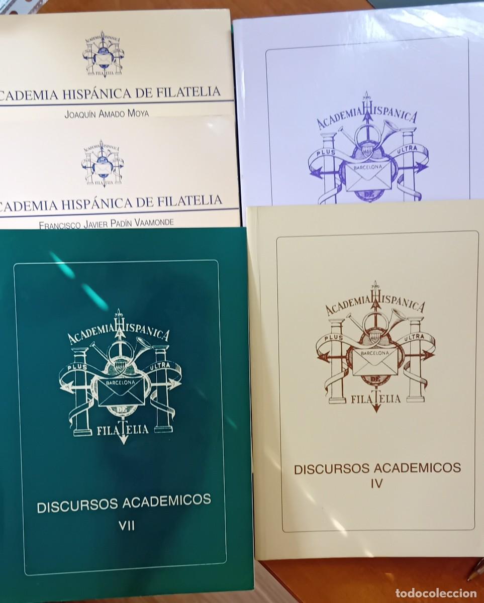 Sellos: LOTE DISCURSOS ACAD&Eacute;MICOS: IV,VI,VII, XV,XVIII