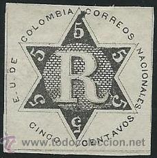 Sellos: COLOMBIA YVERT N&ordm;  1 (*) - Foto 1