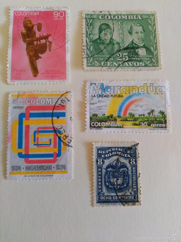 Sellos: 5 valores, usados. - Foto 1