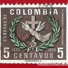Sellos: COLOMBIA. 1954. 400 AÑOS DE LA LLEGADA DE LOS FRANCISCANOS