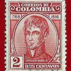 Sellos: COLOMBIA. 1950. ANTONIO BARAYA. Lote 227660655