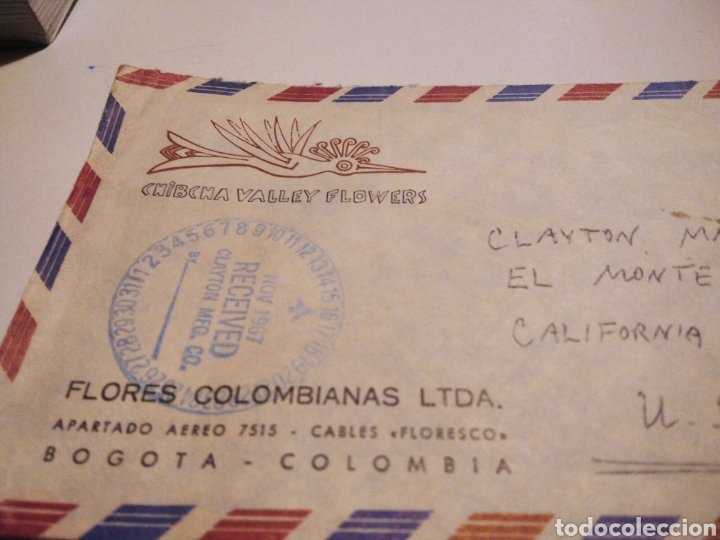 Sellos: Sobre con sellos Colombia - Foto 2