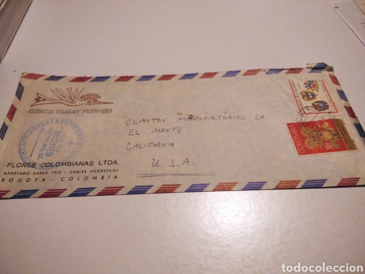 Sellos: Sobre con sellos Colombia - Foto 1
