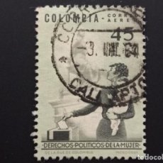 Sellos: SELLO COLOMBIA. SUFRAGIO FEMENINO (CORREO AÉREO) (45 CTVS) DE 1963. Lote 238817900
