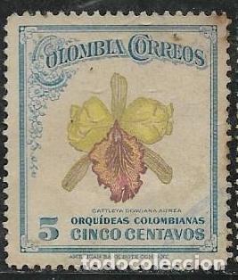 Sellos: COLOMBIA YVERT 409, FLORA - Foto 1