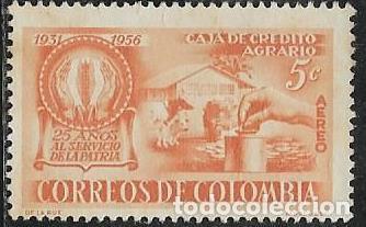 Sellos: COLOMBIA A&Eacute;REO YVERT 291 - Foto 1