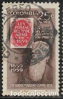 Sellos: COLOMBIA A&Eacute;REO YVERT 341 - Foto 1