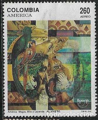 Sellos: COLOMBIA A&Eacute;REO YVERT 852 - Foto 1