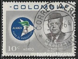 Sellos: COLOMBIA A&Eacute;REO YVERT 438 - Foto 1