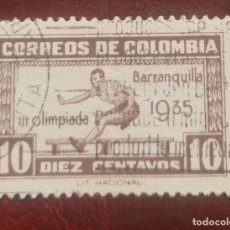 Sellos: SELLO DE COLOMBIA 1935 - III JUEGOS OLIMPICOS CENTRO Y SUDAMERICANOS EN BARRANQUILLA. Lote 299577718
