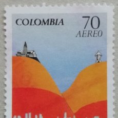 Sellos: 1988. COLOMBIA. 775. 450 AÑOS DE LA FUNDACIÓN DE LA CIUDAD DE BOGOTÁ. SERIE COMPLETA. USADO.. Lote 346870193