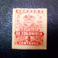 Sellos: COLOMBIA 1902, ESCUDO, EMISIÓN PROVISIONAL DE CARTAGENA,. Lote 366218501