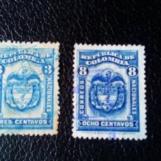 Sellos: COLOMBIA 1923, ESCUDO, YT 244-47. Lote 376414349