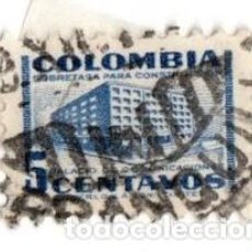 Sellos: COLOMBIA. RECONSTRUCCIÓN HOTEL DE POSTAS. 1952. YT-464. USADO CON CHARNELA.. Lote 377329179