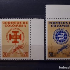Sellos: COLOMBIA.** AÑO 1962 AEREO, YVERT A601/02 .. Lote 388360724