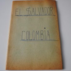 Sellos: LIBRETA CON SELLOS USADOS DE EL SALVADOR Y COLOMBIA - VER FOTOS - OCASION. Lote 400294449