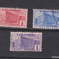 Sellos: COLOMBIA 1945 EDIFICIO PALACIO DE COMUNICACIONES SOBRETASA CONSTRUCCION. Lote 401324849