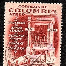 Sellos: COLOMBIA. VII CENTENARIO DE STA. ISABEL DE HUNGRÍA. 1956. YT-PA286. USADO SIN CHARNELA.. Lote 401799649