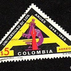 Sellos: COLOMBIA. UNIVERSIDAD DE LOS ANDES. 1969. YT-PA493. USADO SIN CHARNELA. S1. Lote 401799684