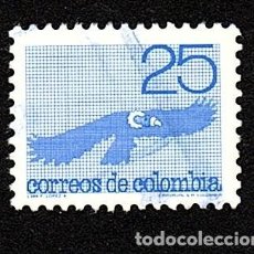 Sellos: COLOMBIA. AVE. CÓNDOR. 1987. YT-PA910. USADO SIN CHARNELA.. Lote 401799729