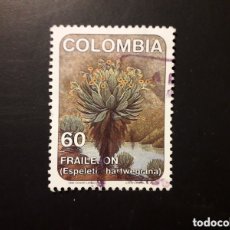 Sellos: COLOMBIA YVERT 949 SERIE COMPLETA USADA 1990 FLORA FRAILEJÓN, CACTUS? PEDIDO MÍNIMO 3€