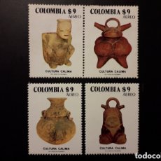 Sellos: COLOMBIA YVERT A-686/9 SERIE COMPLETA NUEVA CON CHARNELA 1981 ARTE PRECOLOMBINO PEDIDO MÍNIMO 3€