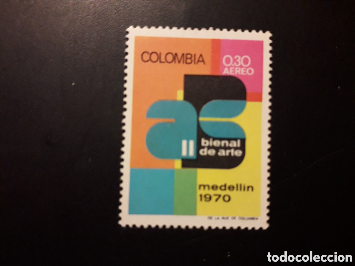 Selos: COLOMBIA YVERT A-508 SERIE COMPLETA NUEVA *** 1970 BIENAL ARTE DE MEDELLÍN PEDIDO MÍNIMO 3€
