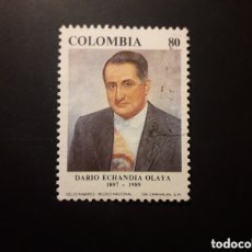 Sellos: COLOMBIA YVERT 965 SERIE COMPLETA USADA 1991 PRESIDENTE D ECHANDIO OLAYA PEDIDO MÍNIMO 3€
