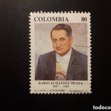 Sellos: COLOMBIA YVERT 965 SERIE COMPLETA USADA 1991 PRESIDENTE D ECHANDIO OLAYA PEDIDO MÍNIMO 3€