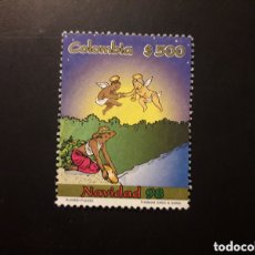 Sellos: COLOMBIA YVERT 1091 SERIE COMPLETA USADA 1998 NAVIDAD, ÁNGELES PEDIDO MÍNIMO 3€