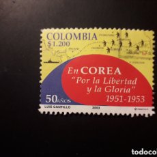 Sellos: COLOMBIA YVERT 1246 SELLO SUELTO USADO 2003 TROPAS COLOMBIANAS EN COREA PEDIDO MÍNIMO 3€