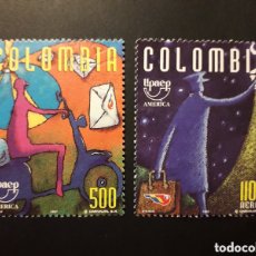 Sellos: COLOMBIA YVERT 1073 + A-954 SERIE COMPLETA USADA 1997 AMÉRICA UPAEP PEDIDO MÍNIMO 3€