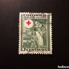 Sellos: COLOMBIA YVERT BE-6 SERIE CTA USADA 1953 CRUZ ROJA FRAY BARTOLOMÉ DE LAS CASAS PEDIDO MÍNIMO 3€