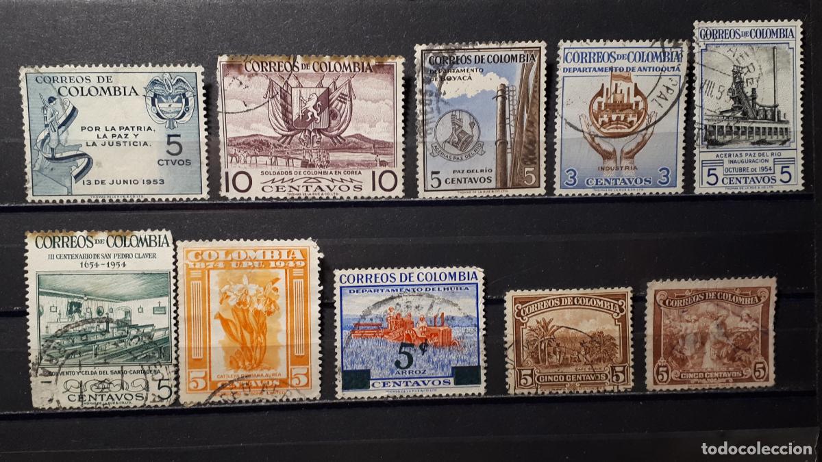 Sellos: COLOMBIA. &deg;. Lote a catalogar - Foto 1
