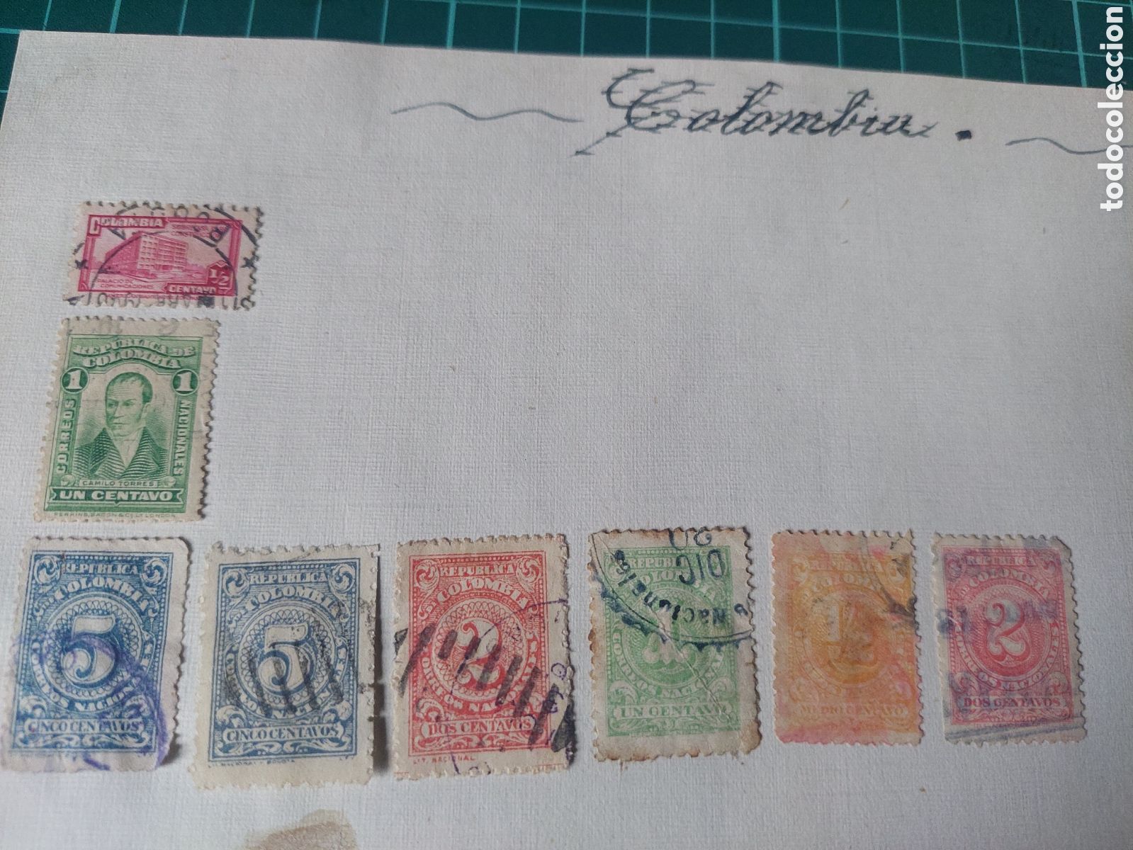 Sellos: COLOMBIA VIEJOS SELLOS CHARNELA USADOS LUJO