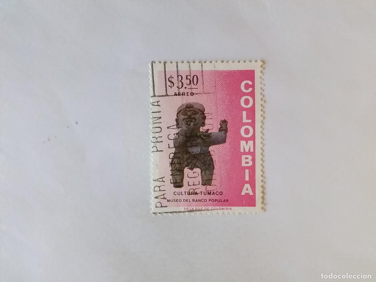 Sellos: AM&Eacute;RICA COLOMBIA SELLO USADO