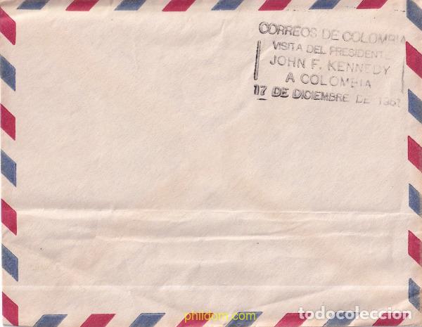 Sellos: 781663 USED COLOMBIA 1961 VISITA DEL PRESIDENTE DE LOS ESTADOS UNIDOS JOHN F. KENNEDY