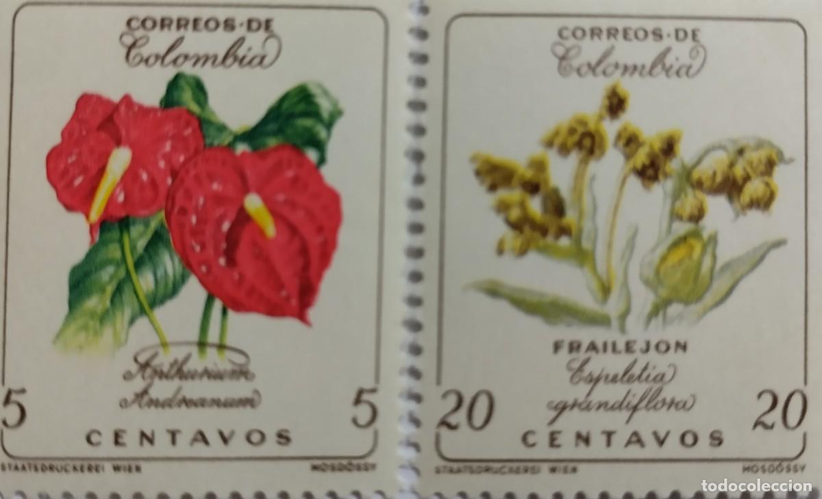 Sellos: SELLOS COLOMBIA, A&Ntilde;O 1960, YVERT 579/80**MNH, FLORES.
