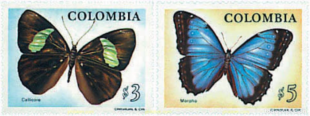 Sellos: 633292 MNH COLOMBIA 1976 FAUNA Y FLORA