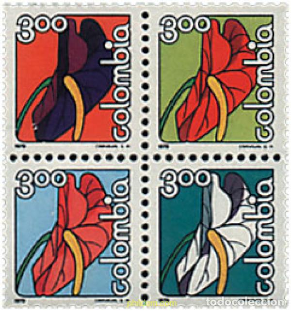 Sellos: 4773 MNH COLOMBIA 1979 FLORES